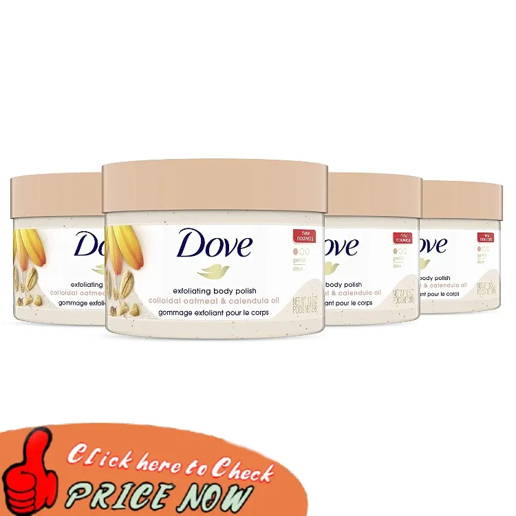 Dove Scrub for Silky Skin Oatmeal & Calendula Oil Body Scrub