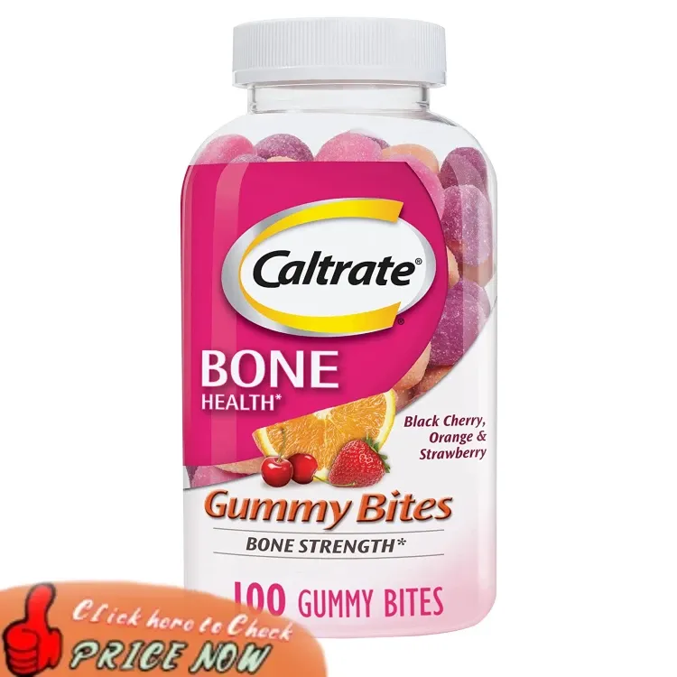 Caltrate Gummy Bites 500 mg Calcium and Vitamin D Supplement