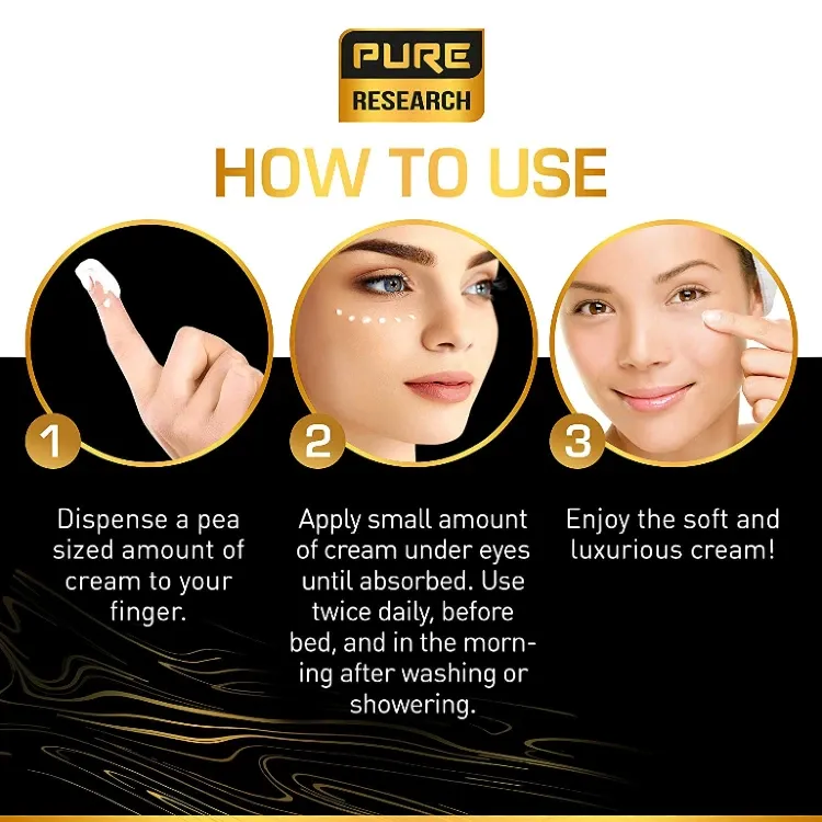 How To Use Pure Research Caffeine Eye Cream
