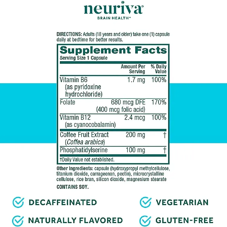 NEURIVA Plus Supplement Ingredients