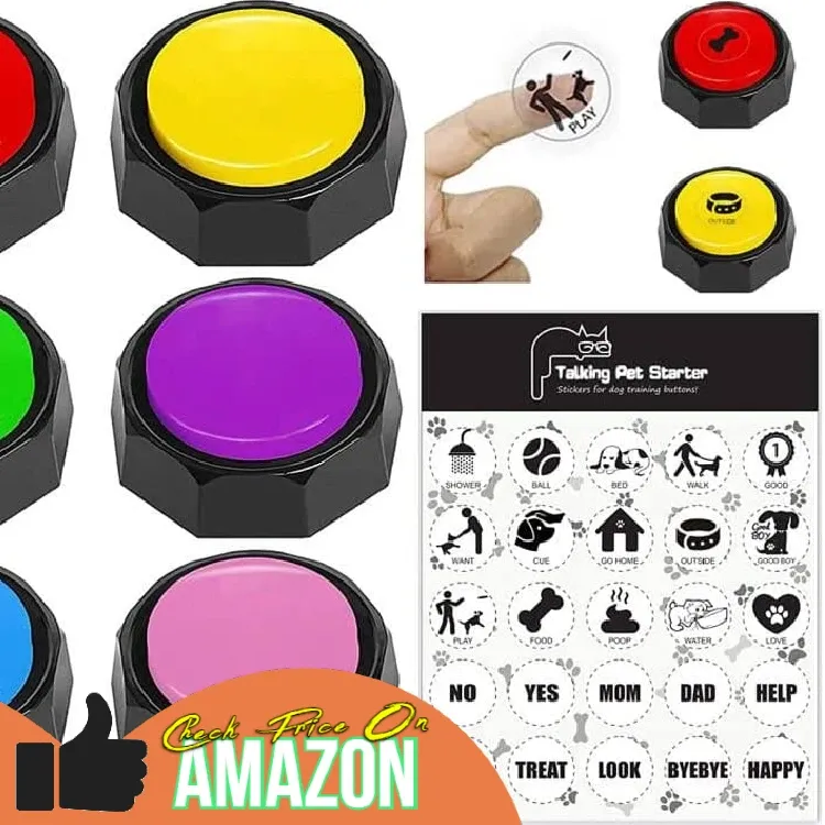 RIBOSY set of 6 - dog talking buttons