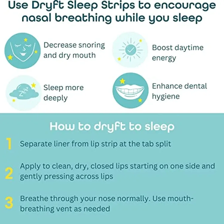 how to use dryft sleep strips